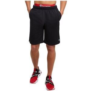 Champion Mens Cross Training Shorts Size Large Oxford Black 10 Inch Athletic NEW